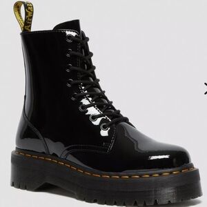 Dr. Martens JADON BOOT PATENT LEATHER PLATFORMS Size 6 US Womens /5 US Mens